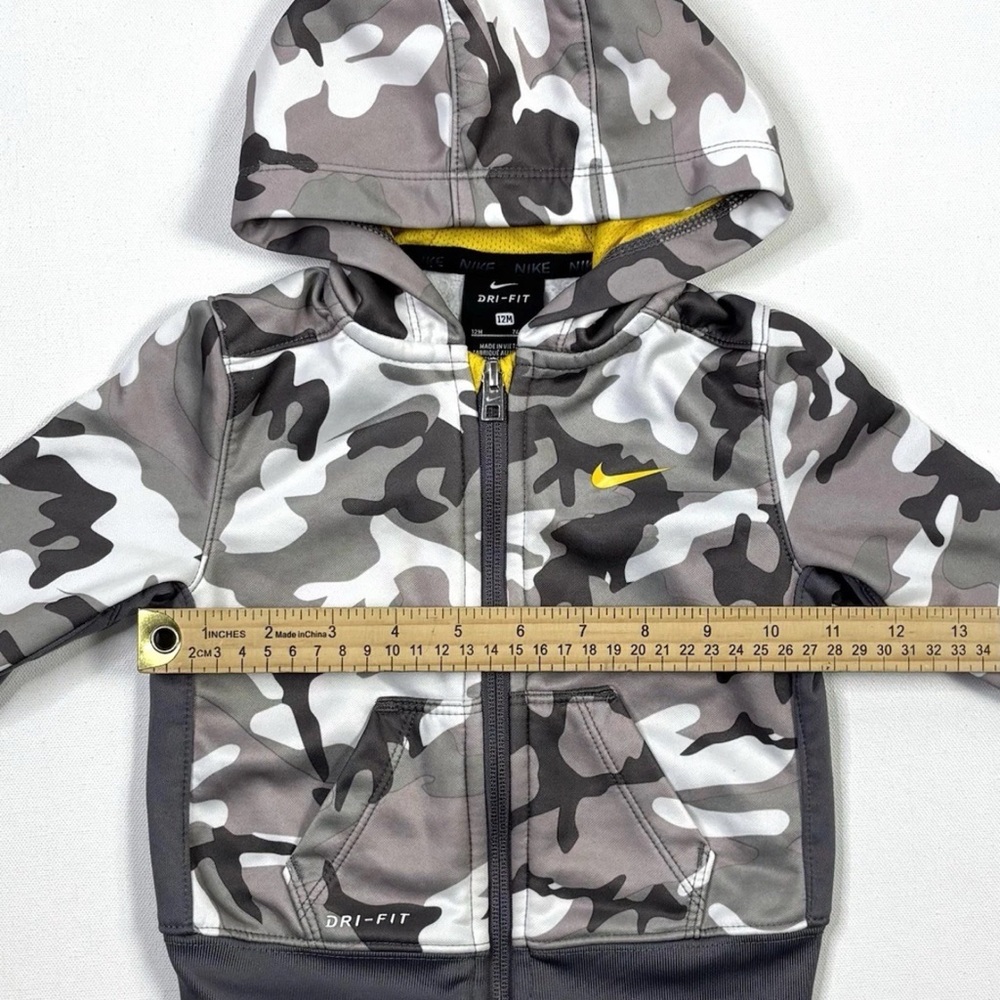 Nike Kids Gray Camo Hoodie - Picture 7 of 11